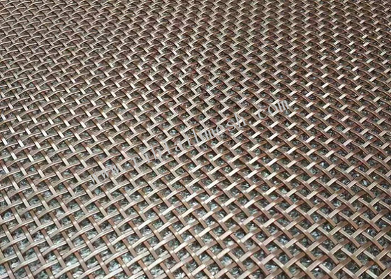 30m Length Decorative Wire Mesh Screen Stainless Steel 0.5mm Dia Anodized